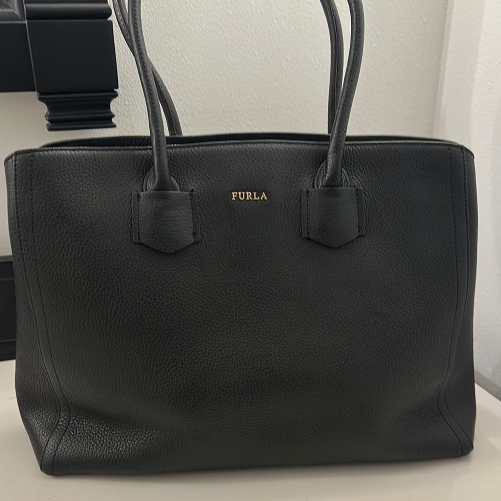 Furla Black Leather purse.